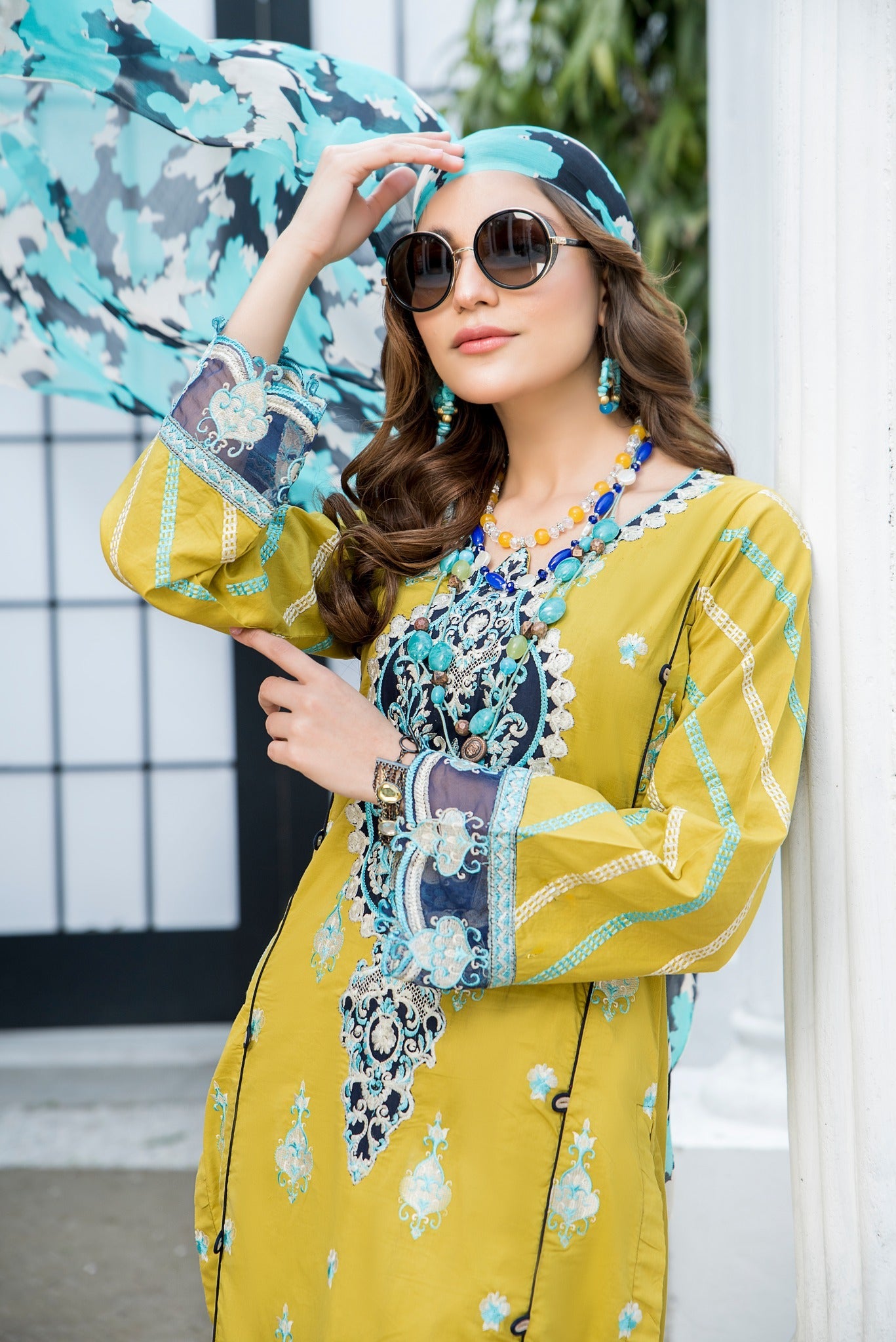best sellers | Tulum green -  front - Premium Dresses from Nerra Lawn '22 - Just Rs.4559.20! Shop now at Naayas Official