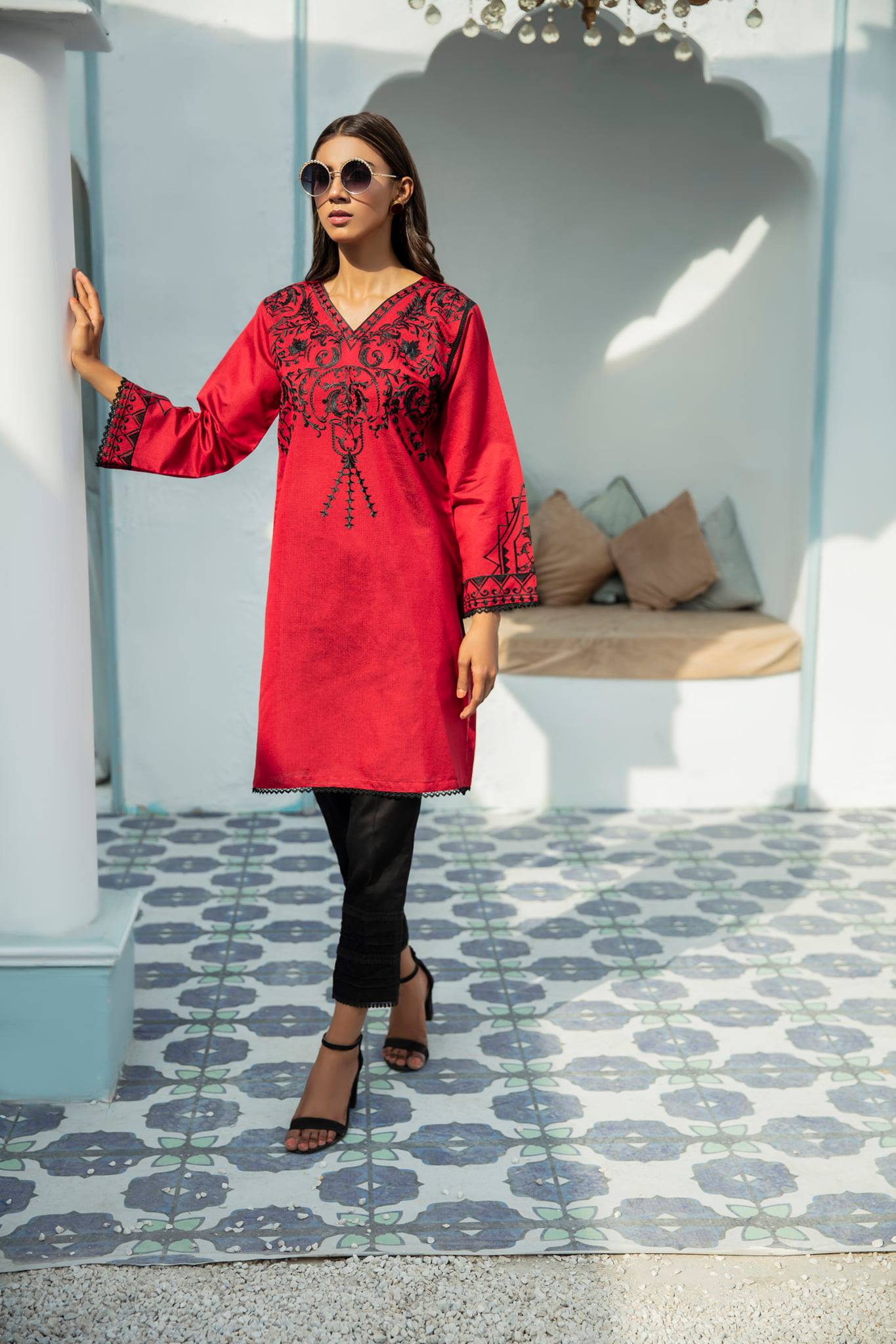 best sellers | Red Crush -  front - Premium Dress from Naayas - Just Rs.2999! Shop now at Naayas Official