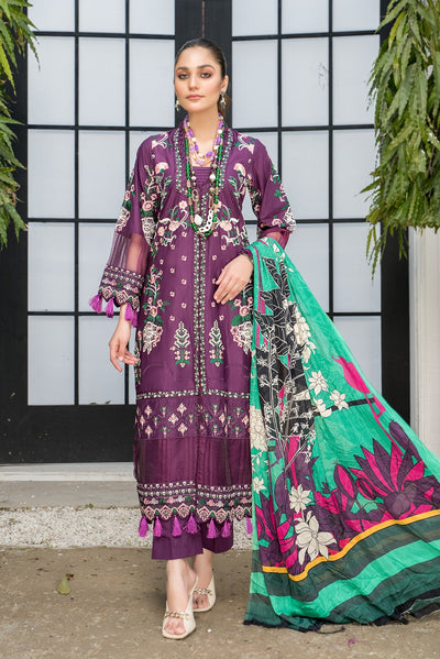best sellers | Belizey Purple -  front - Premium Dresses from Nerra Lawn '22 - Just Rs.4639.20! Shop now at Naayas Official