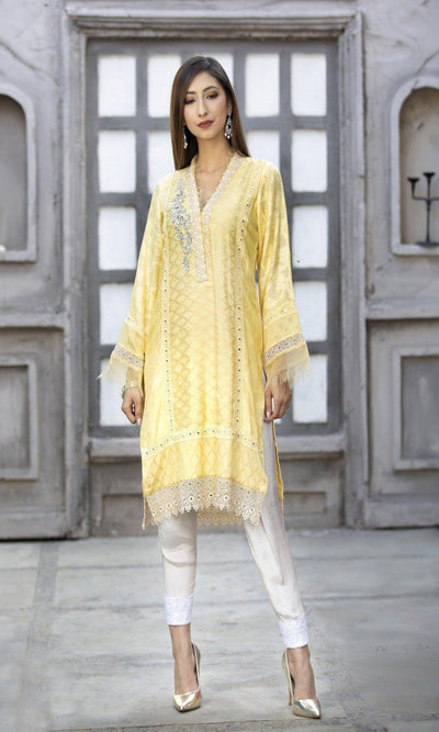 best sellers | ORIEL YELLOW -  front - Premium Dress from Naayas - Just Rs.7000! Shop now at Naayas Official