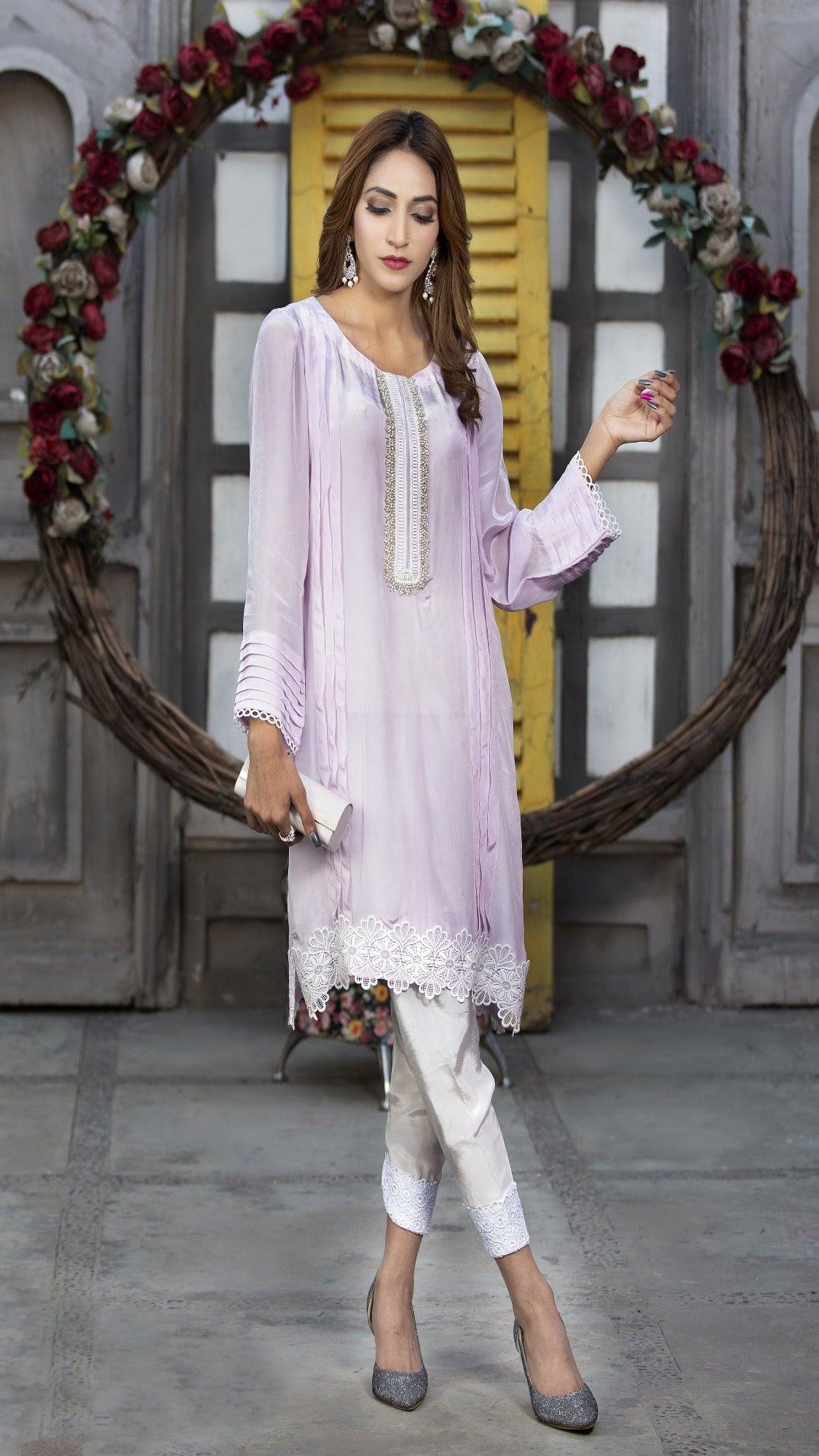 best sellers | LAVENDER -  front - Premium Dress from Naayas - Just Rs.4999! Shop now at Naayas Official