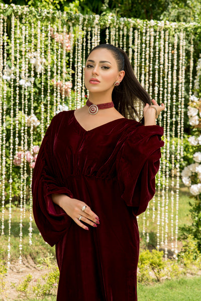 Pleated Maroon - Naayas Official
